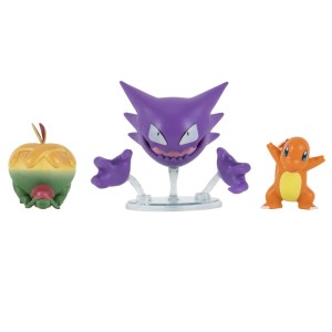 Pokemon Battle Figure Set Appletun + Haunter + Charmander